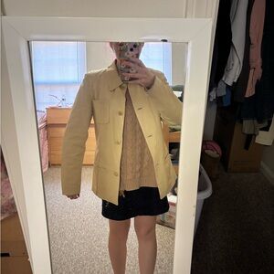 Women's Cream Jacket, Real leather
